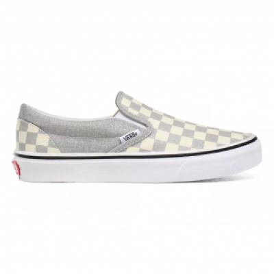 Chaussures Vans Slip-on Checkerboards Silver / True White